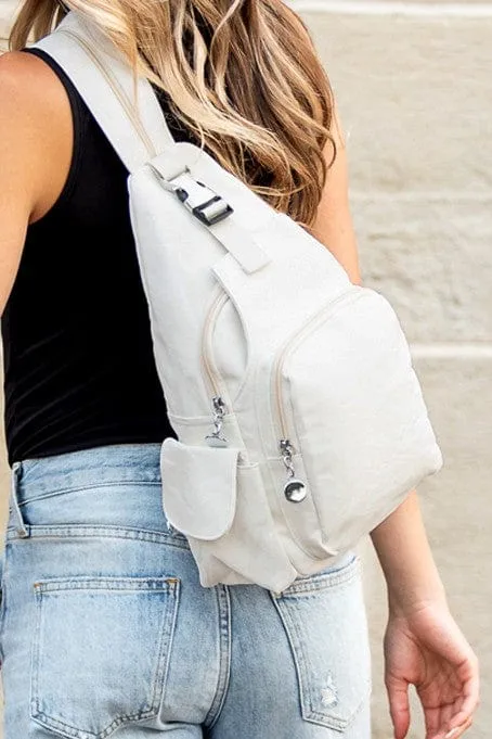 ❤️GYPSY FOX-Vegan Suede Convertible Sling Backpack by Bekah