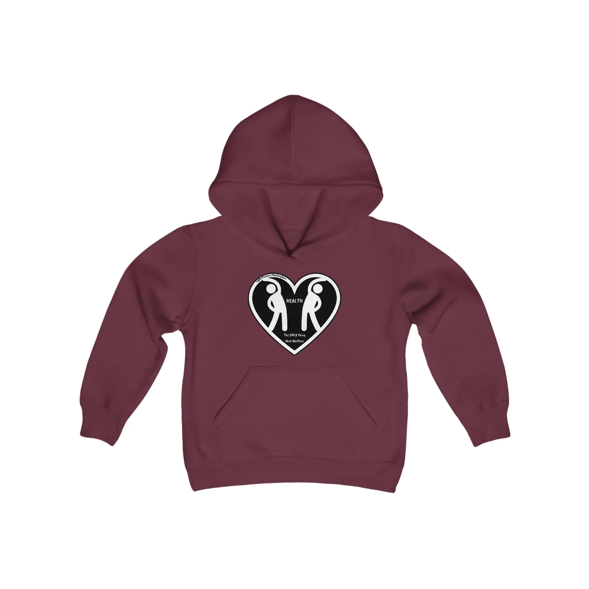 Health 2 Figures Stretch Youth Hoodie
