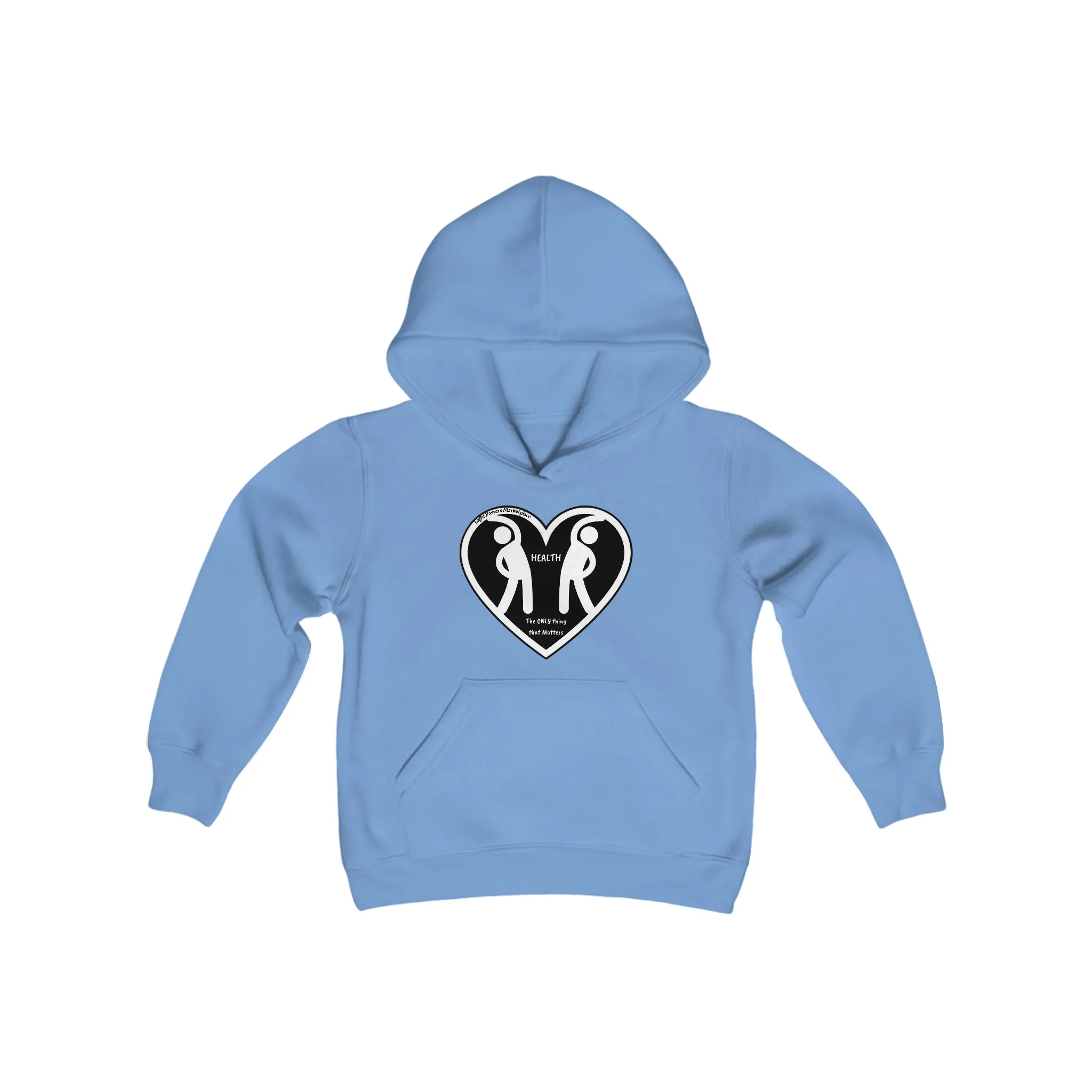 Health 2 Figures Stretch Youth Hoodie