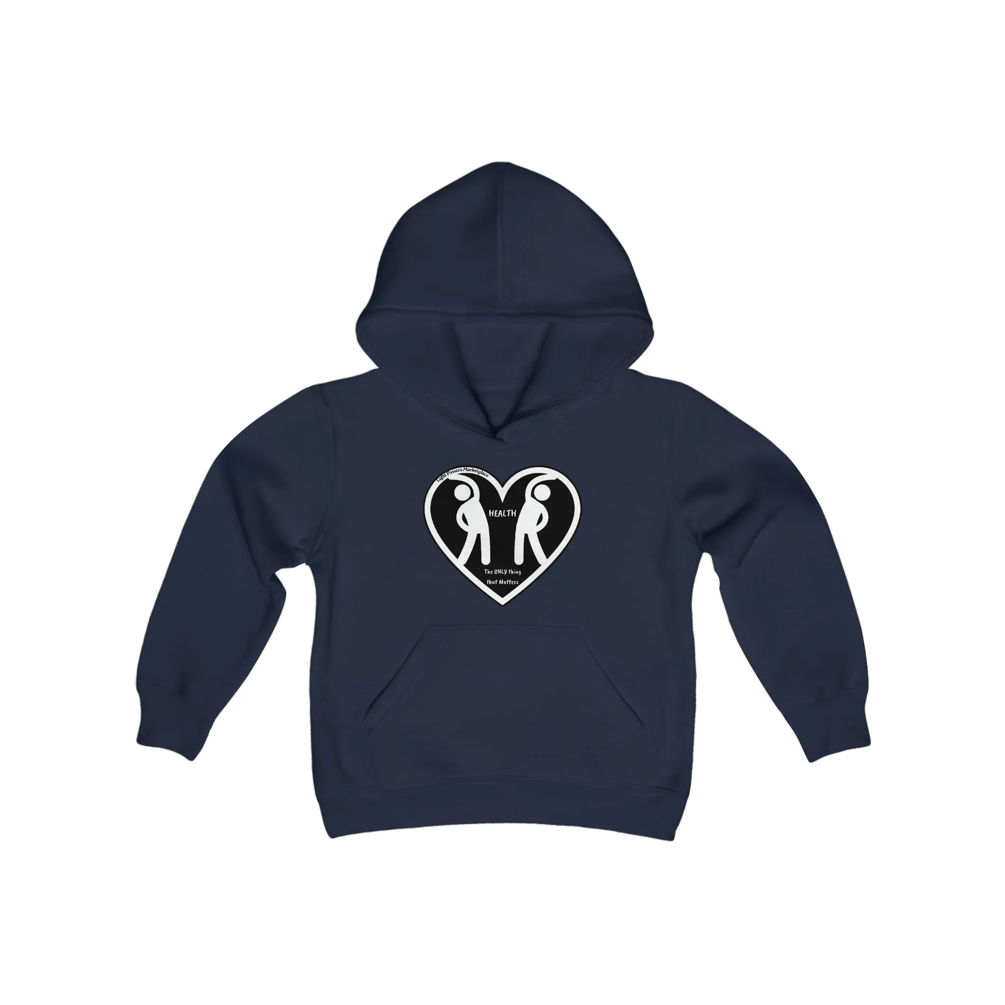 Health 2 Figures Stretch Youth Hoodie