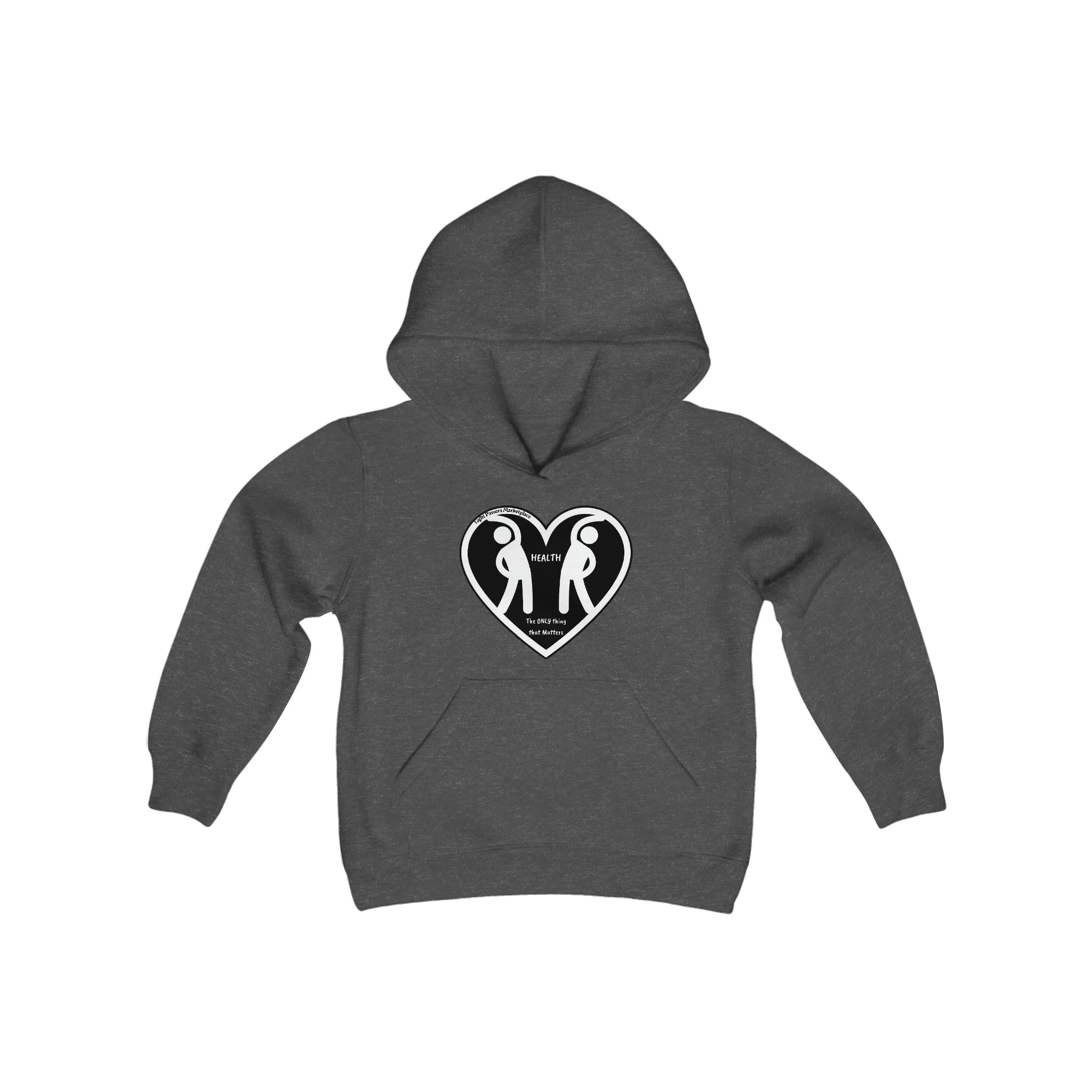 Health 2 Figures Stretch Youth Hoodie