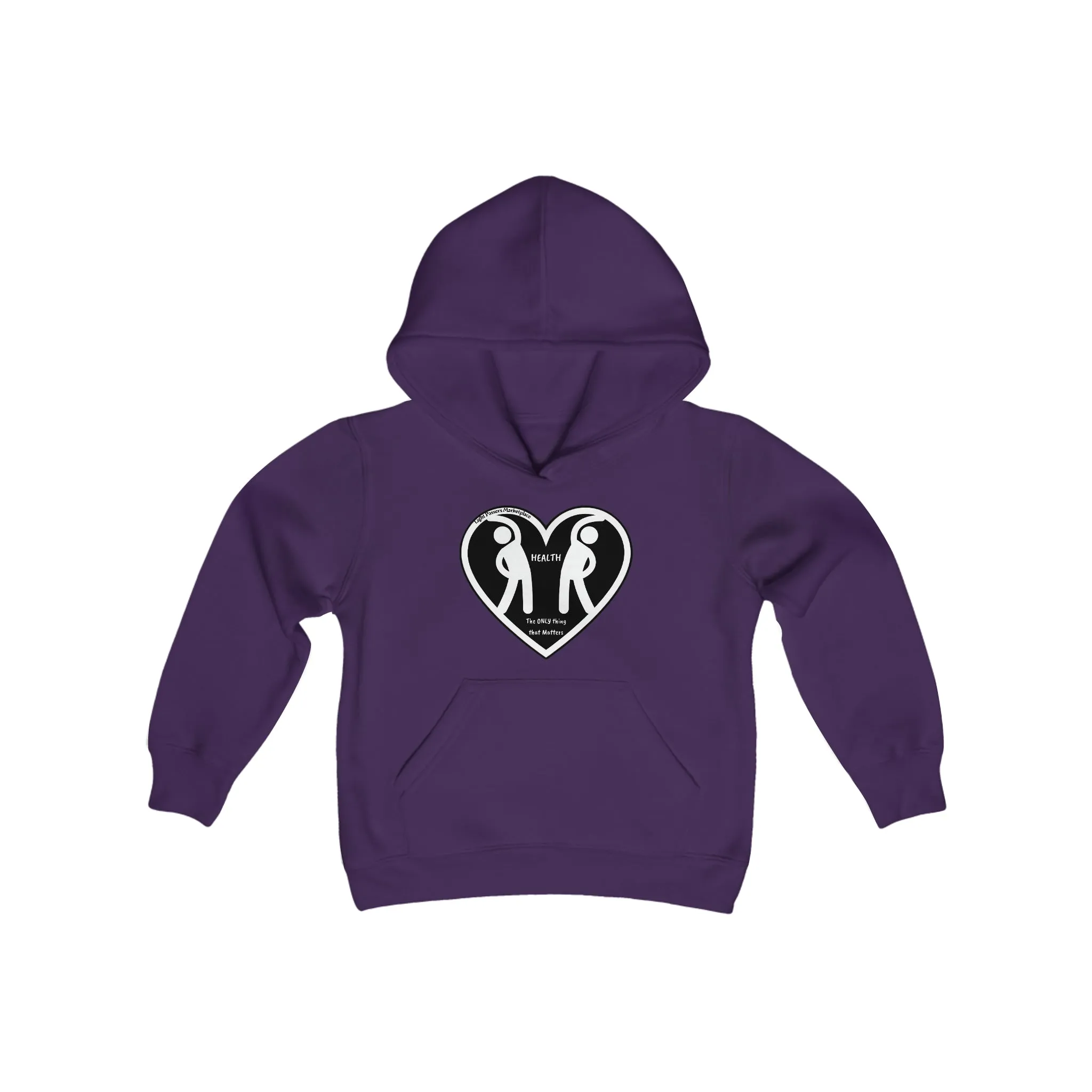Health 2 Figures Stretch Youth Hoodie