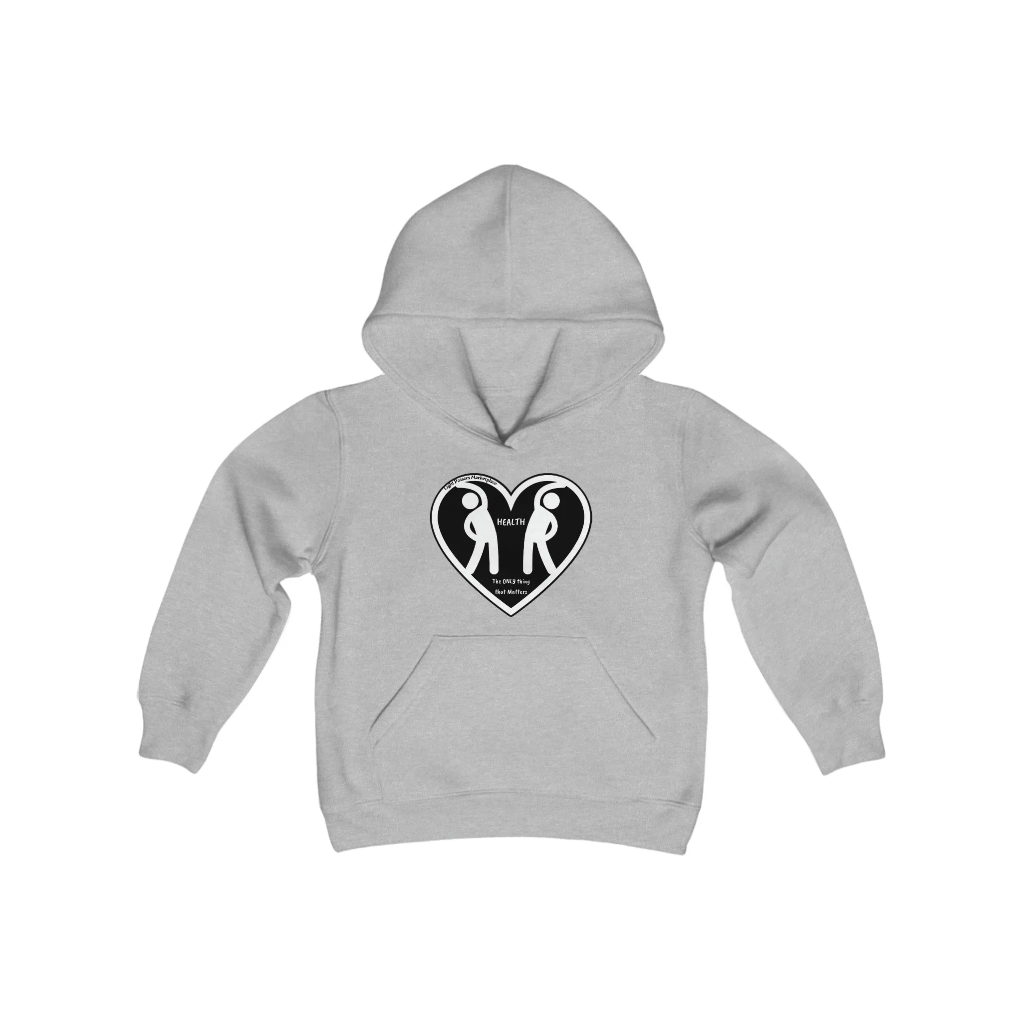 Health 2 Figures Stretch Youth Hoodie