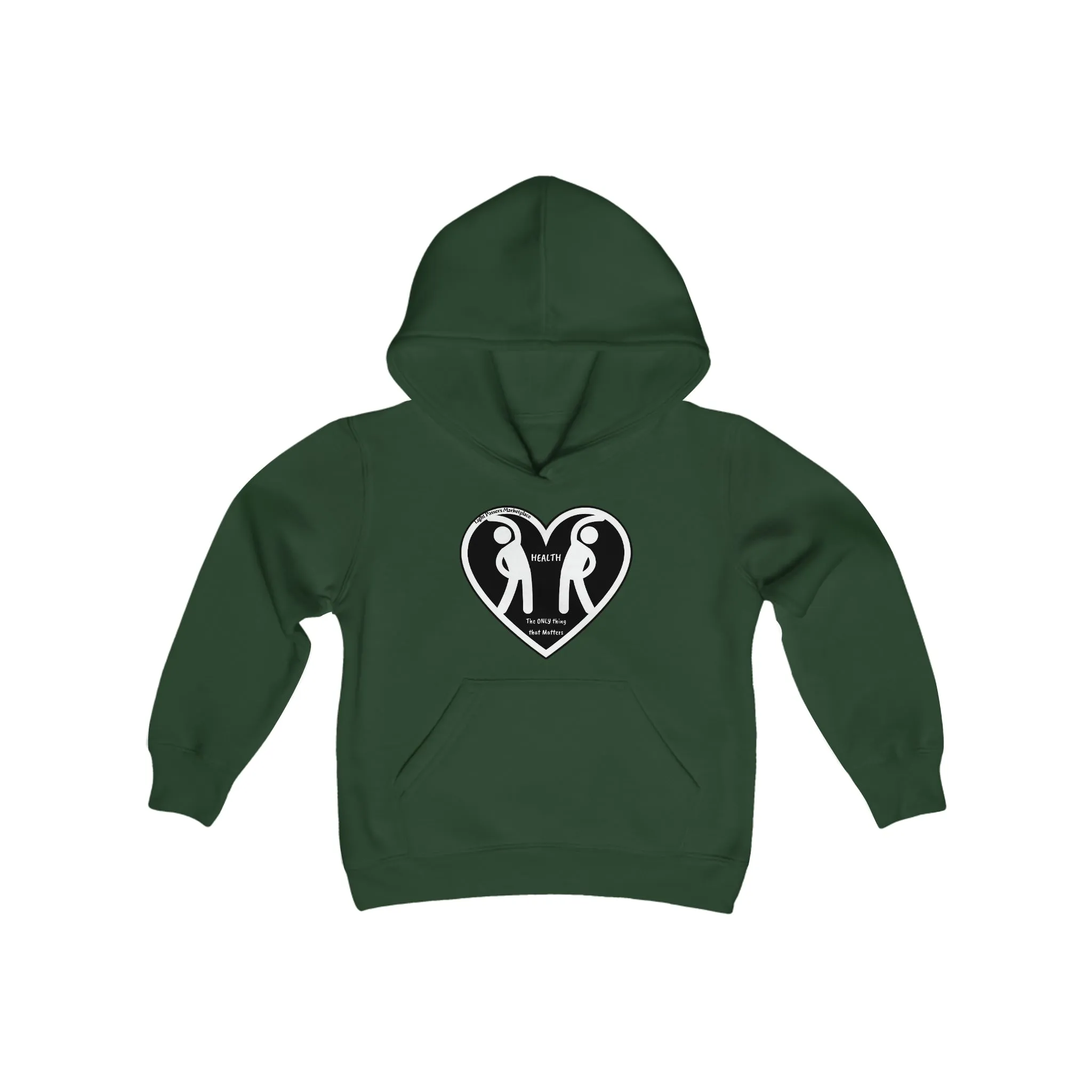 Health 2 Figures Stretch Youth Hoodie