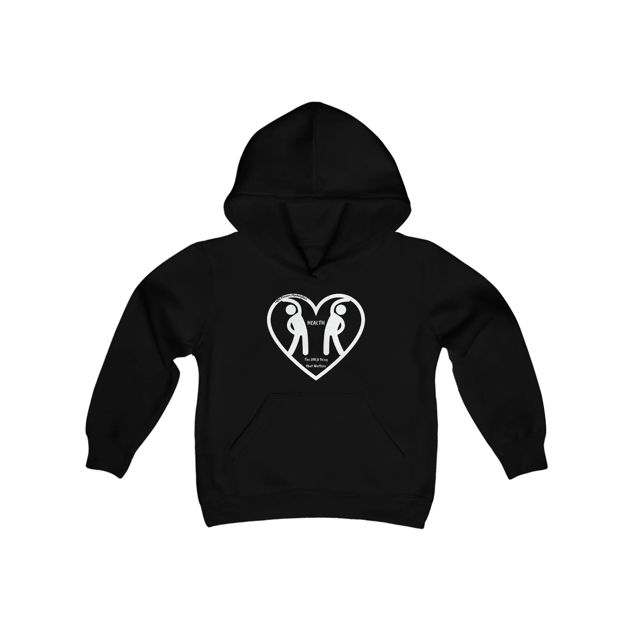 Health 2 Figures Stretch Youth Hoodie