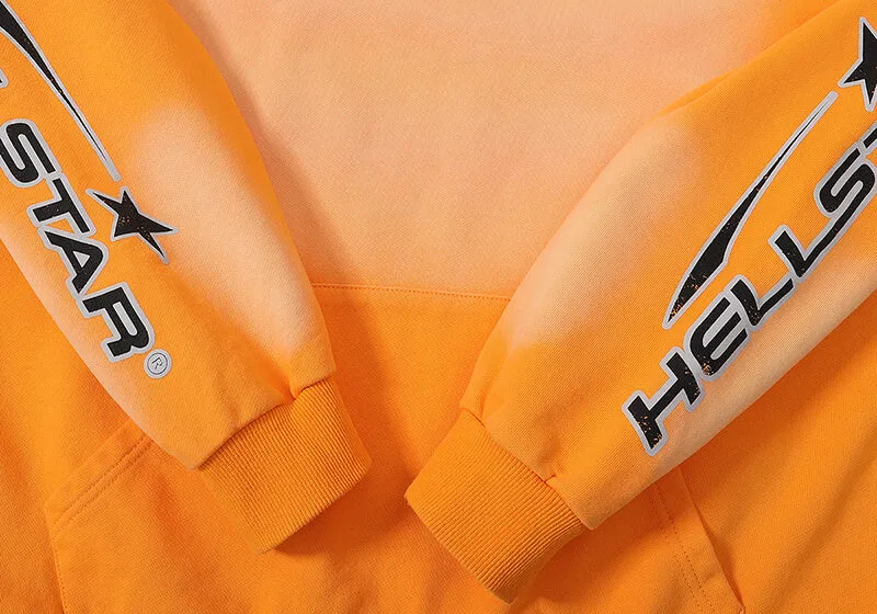 Hellstar Fire Hoodie Orange
