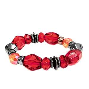 HEMATITE-RED BRACELET  #SB30621_HEM-RED (ID23/SIDE OF BA1)