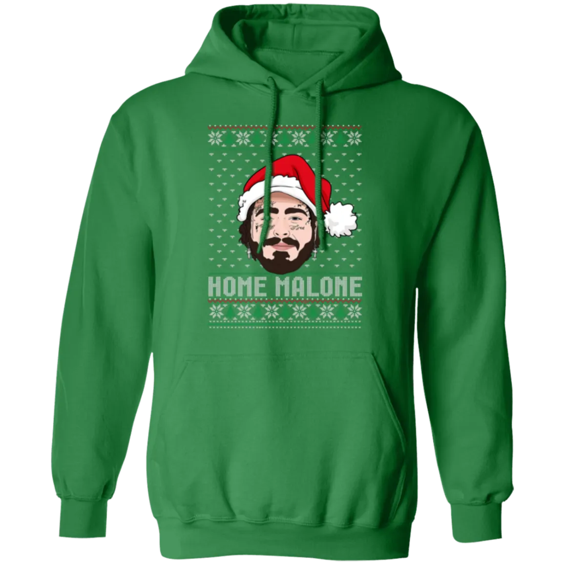 Home Malone Gildan Hoodie – Post Malone & Home Alone Inspired Ugly Christmas Sweater
