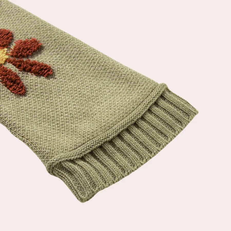 Honoria - ladies' jumper in floral knitwear