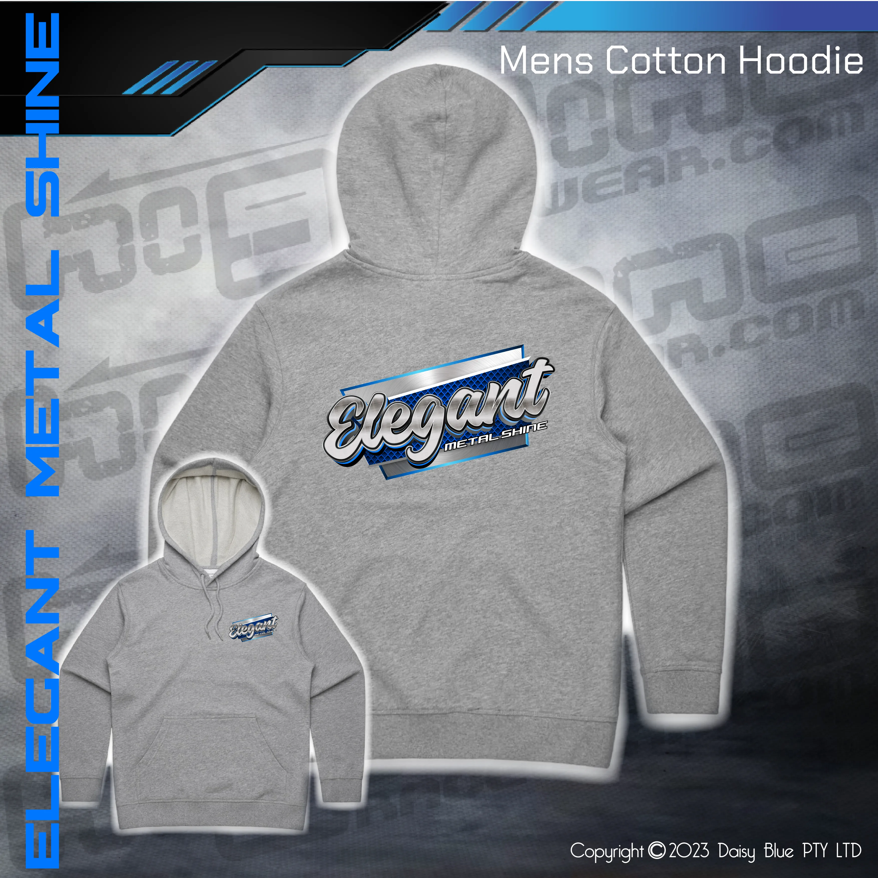 Hoodie -  Elegant Metal Shine
