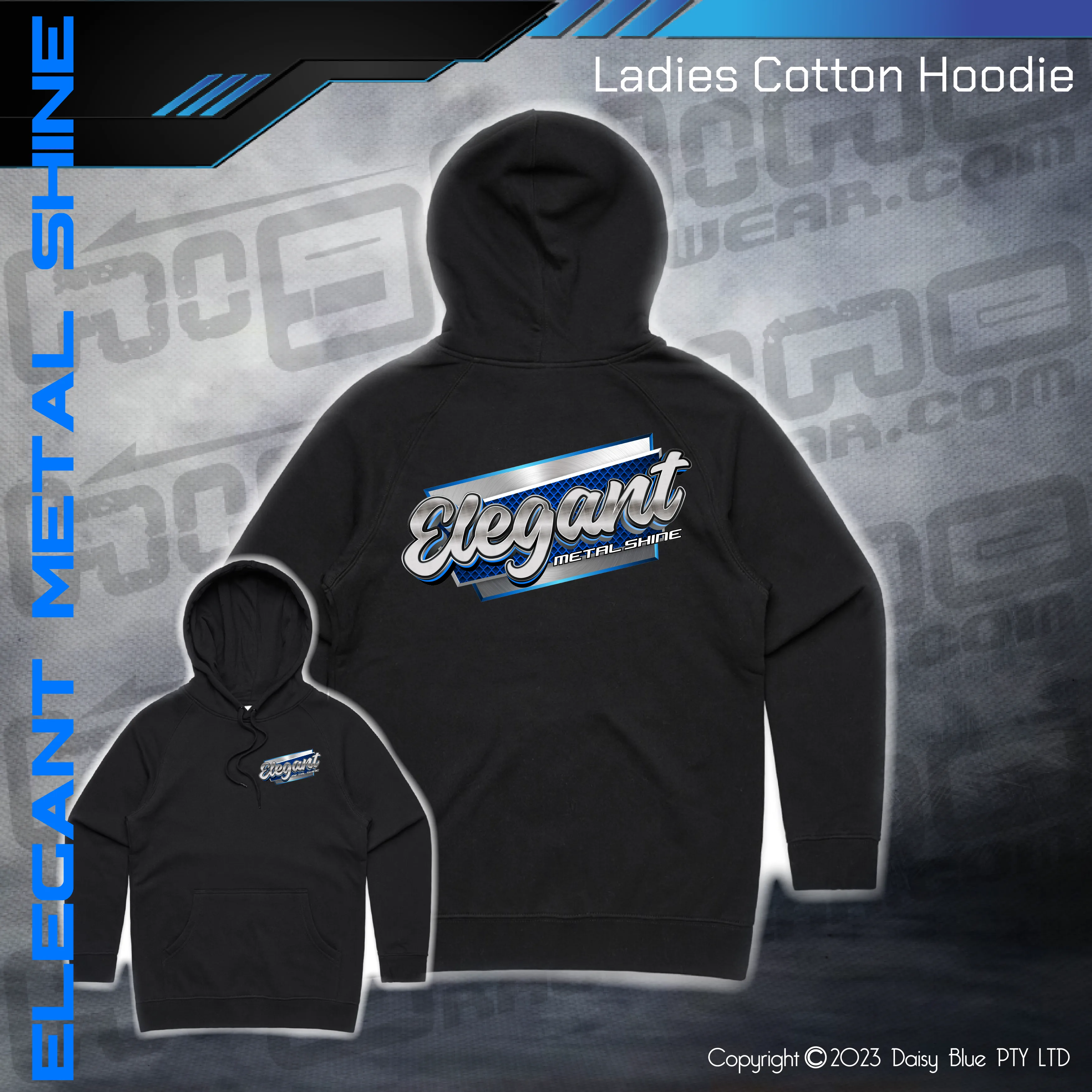 Hoodie -  Elegant Metal Shine