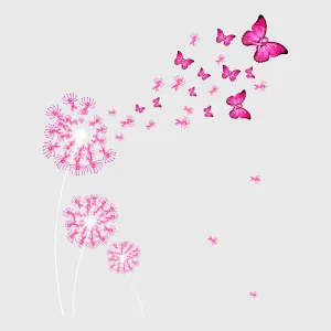 Hope Butterfly Pink Ribbon Transfer