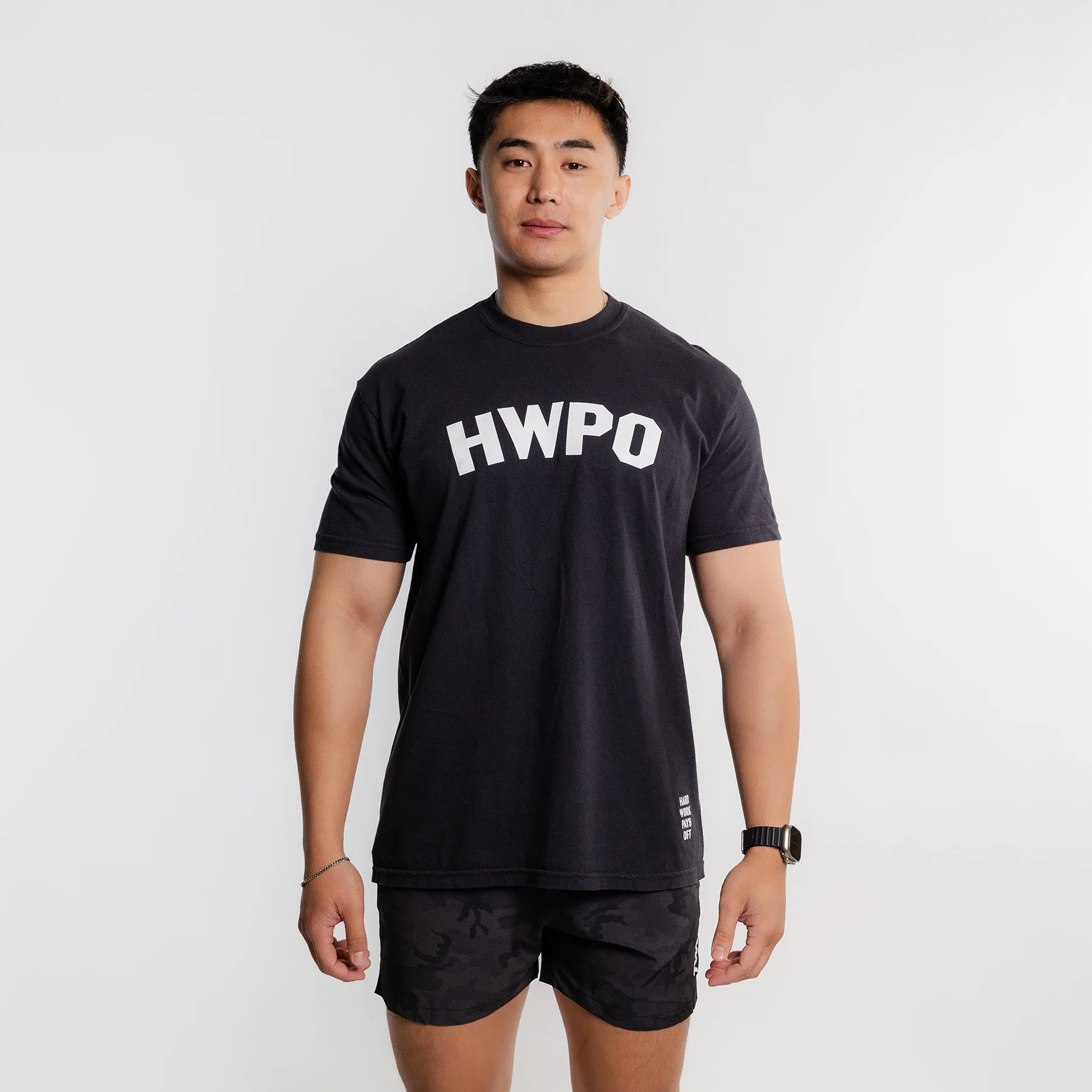 HWPO - STATEMENT T-SHIRT 2.0 - BLACK/WHITE