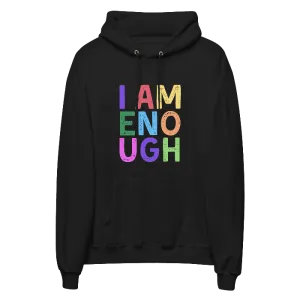 I AM ENOUGH COLOR BLOCK Inspirational Mental Health Hoodie for Women