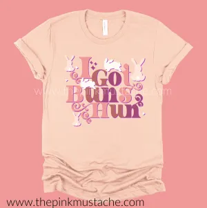 I Got Buns Hun Cute Easter Softstyle Tee -  Toddler, Youth, and Adult Sizes/Religious Tee/ Unisex Sized Tee / Easter Spring Shirt