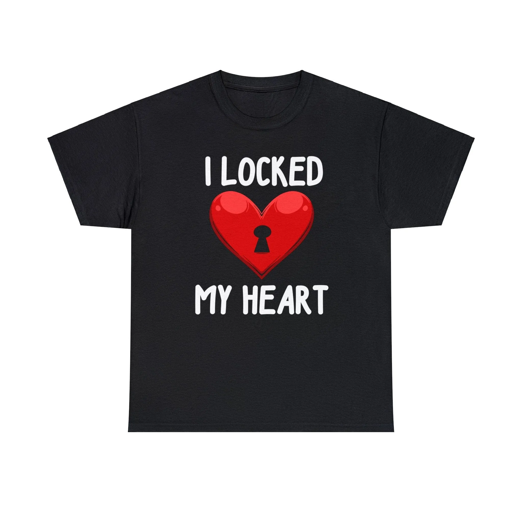 I Locked My Heart & I Found The Key Black Unisex Tees