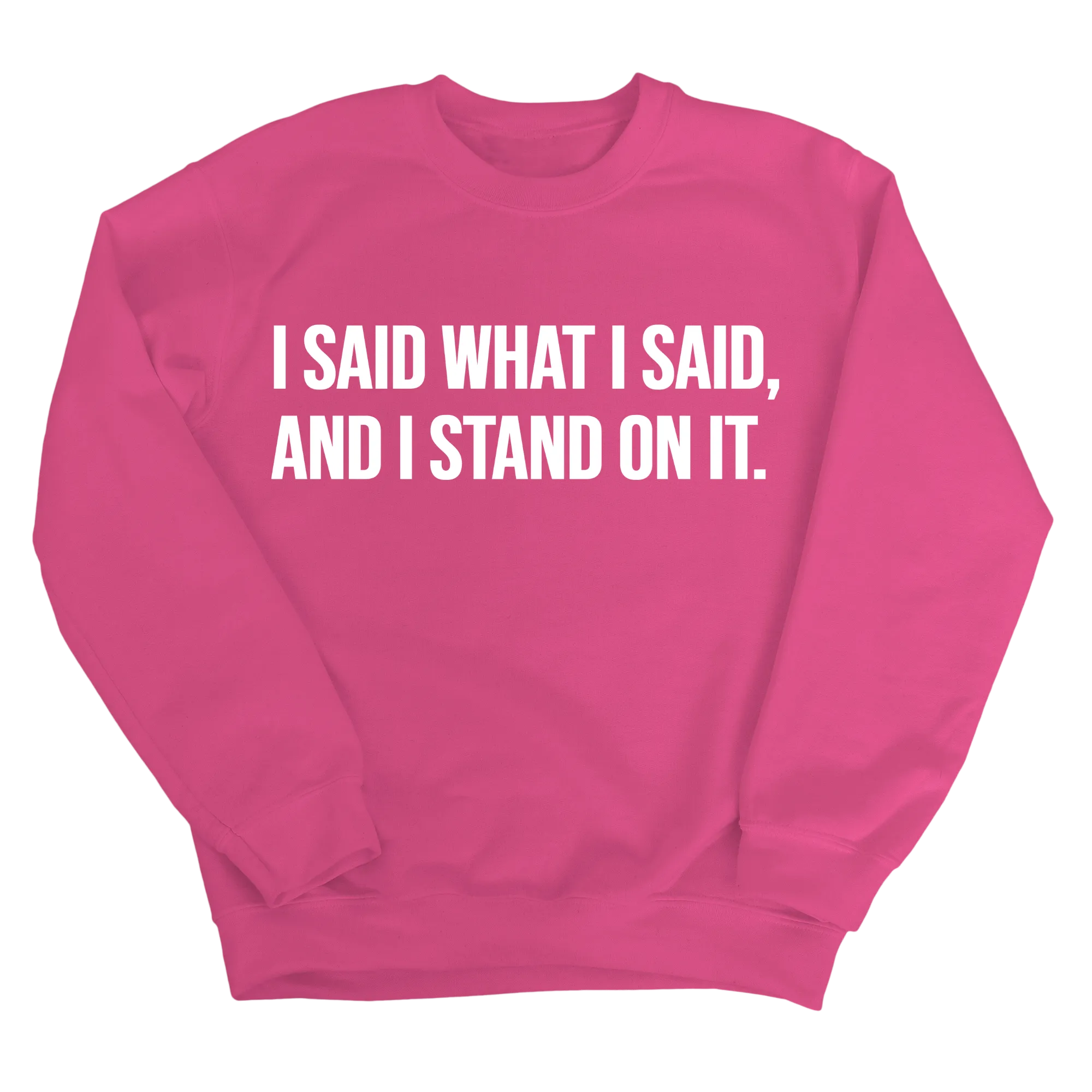 I Said What I Said and I Stand on It Unisex Sweatshirt