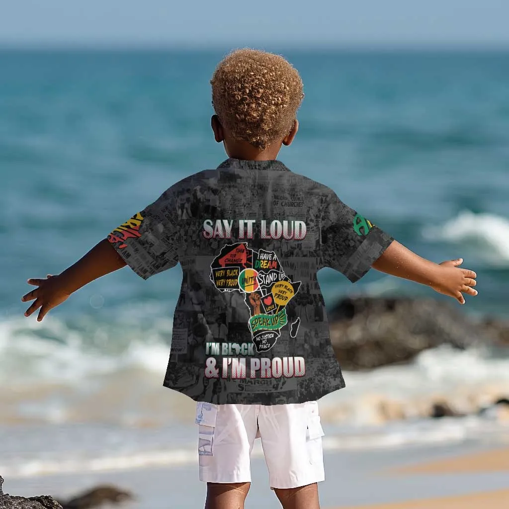 I'm Black and I'm Proud - Personalized African Kid Hawaiian Shirt DT02
