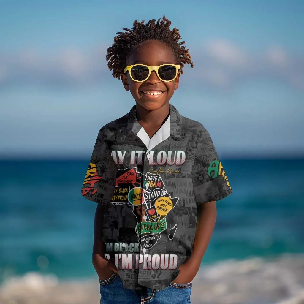 I'm Black and I'm Proud - Personalized African Kid Hawaiian Shirt DT02
