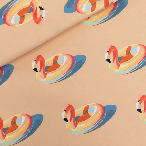 Inflatable Flamingos - Cotton French Terry