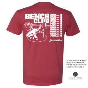 Ironville BENCH CLUB Soft-Blend Fitted Gym T-shirt