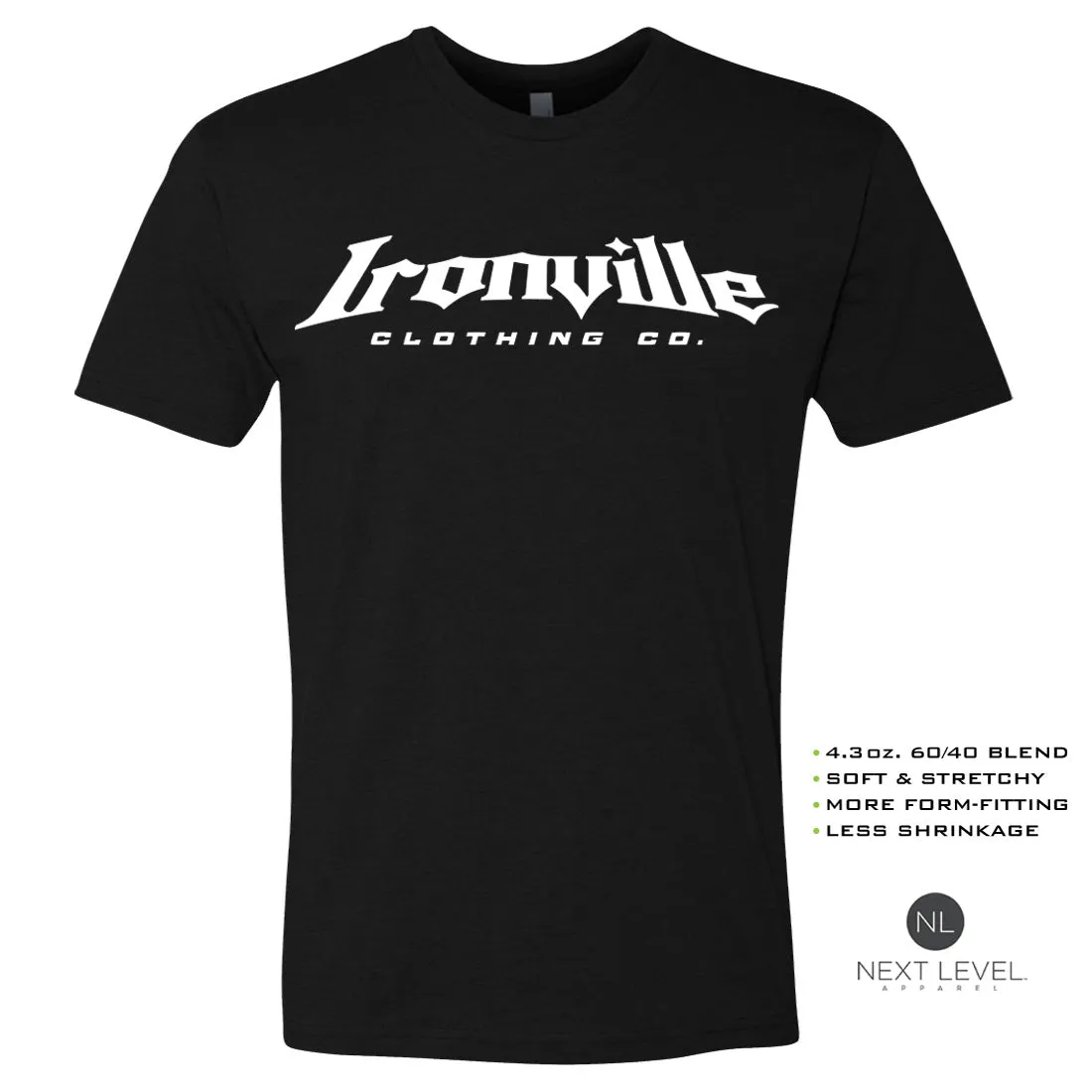 Ironville DON'T TREAD Soft-Blend Fitted Gym T-shirt