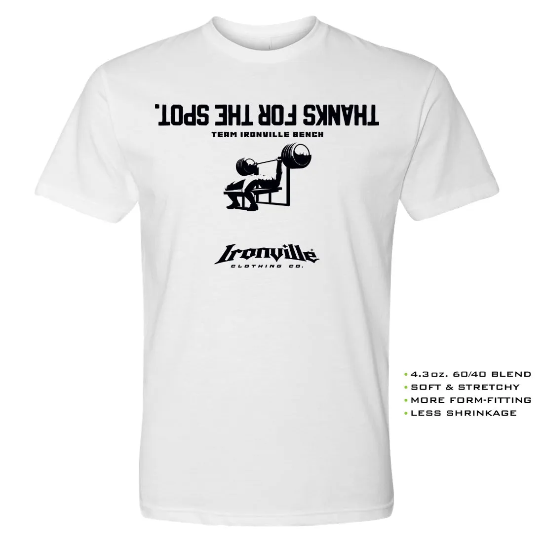Ironville THANKS FOR THE SPOT Soft-Blend Gym T-shirt
