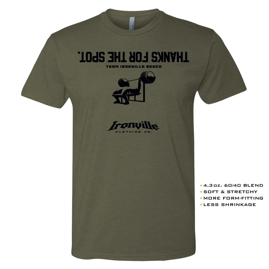 Ironville THANKS FOR THE SPOT Soft-Blend Gym T-shirt