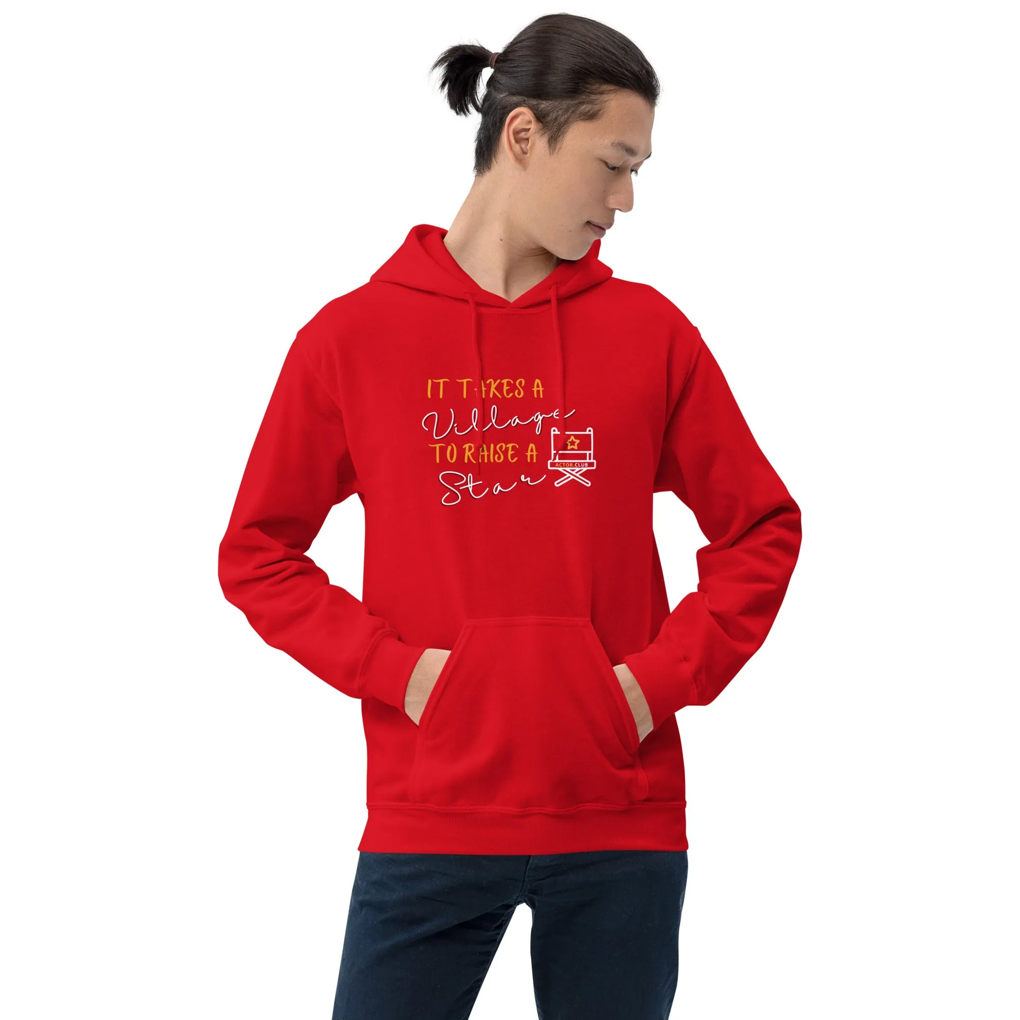 IT TAKES A VILLAGE TO RAISE A STAR Actor Entertainment Hoodie for Men
