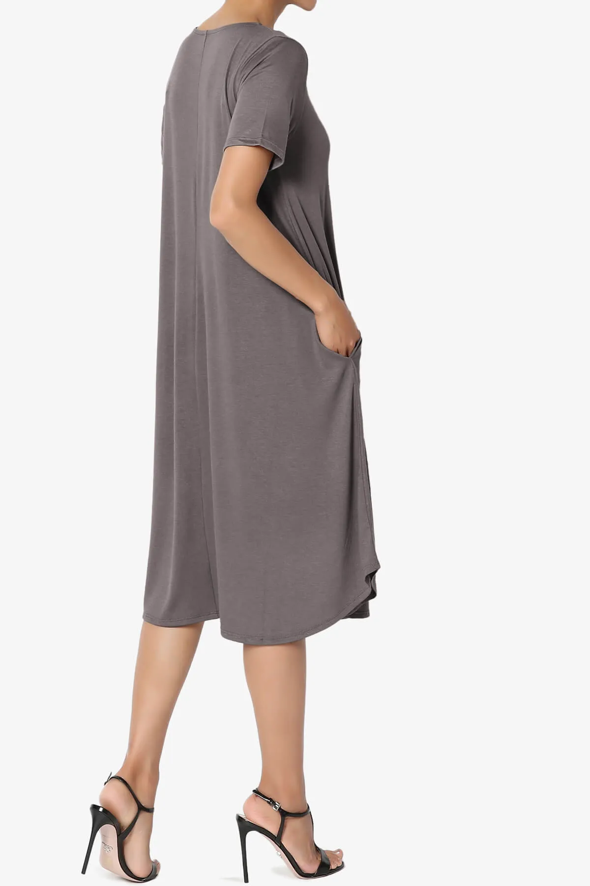 Ivetta Short Sleeve Pocket Swing Dress