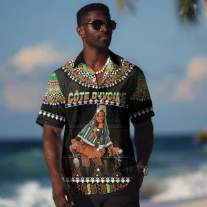 Ivory Coast Festival Of Masks Hawaiian Shirt Traditional Zaouli Dance LT05