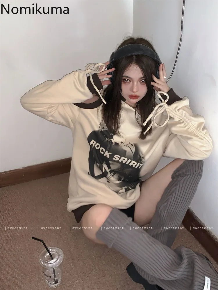 JazzHer Hoodies Women Y2k Sweatshirts Tops