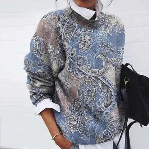 Jessie printed sweater, comfy fit