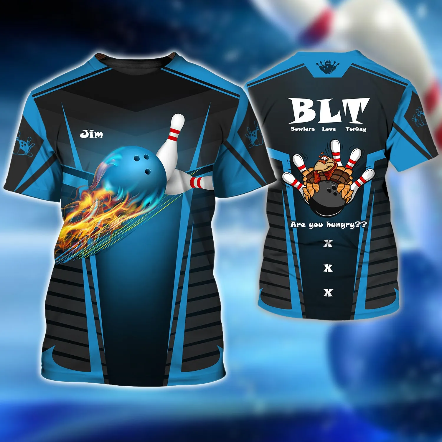 Jim BLT Bowling Team 3D Shirt - QB95