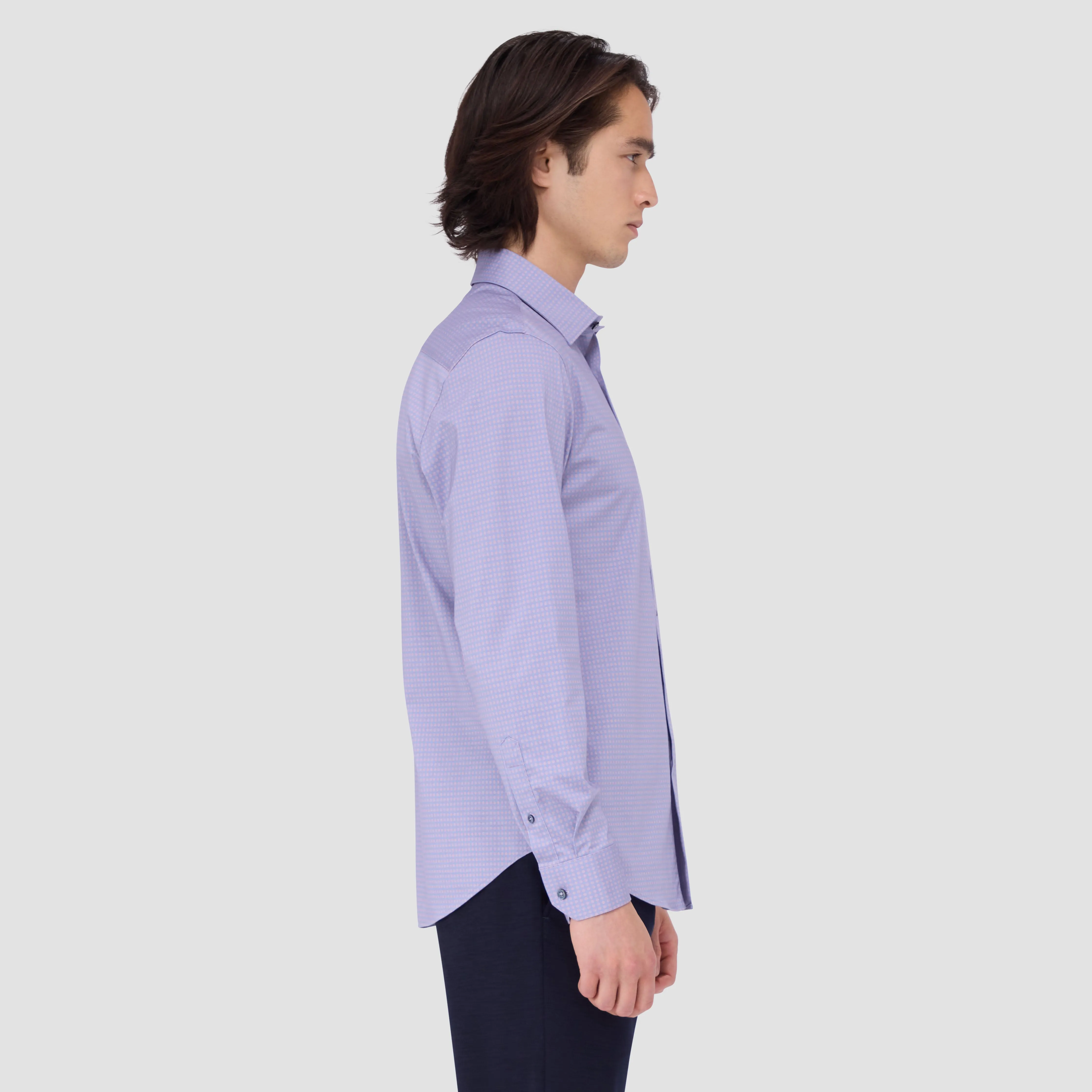 Jimmy Double Sided Geometric/Solid OoohCotton Shirt