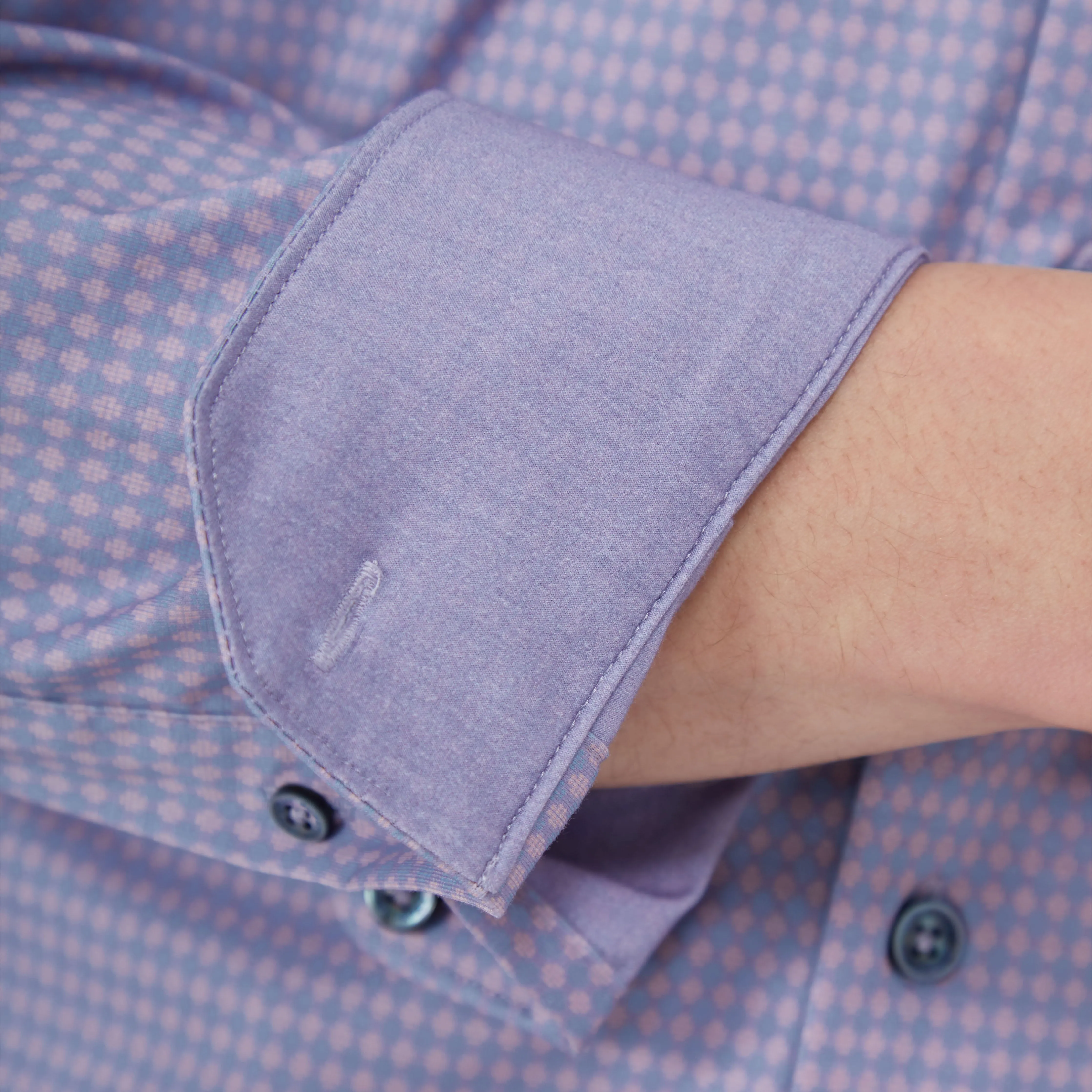 Jimmy Double Sided Geometric/Solid OoohCotton Shirt