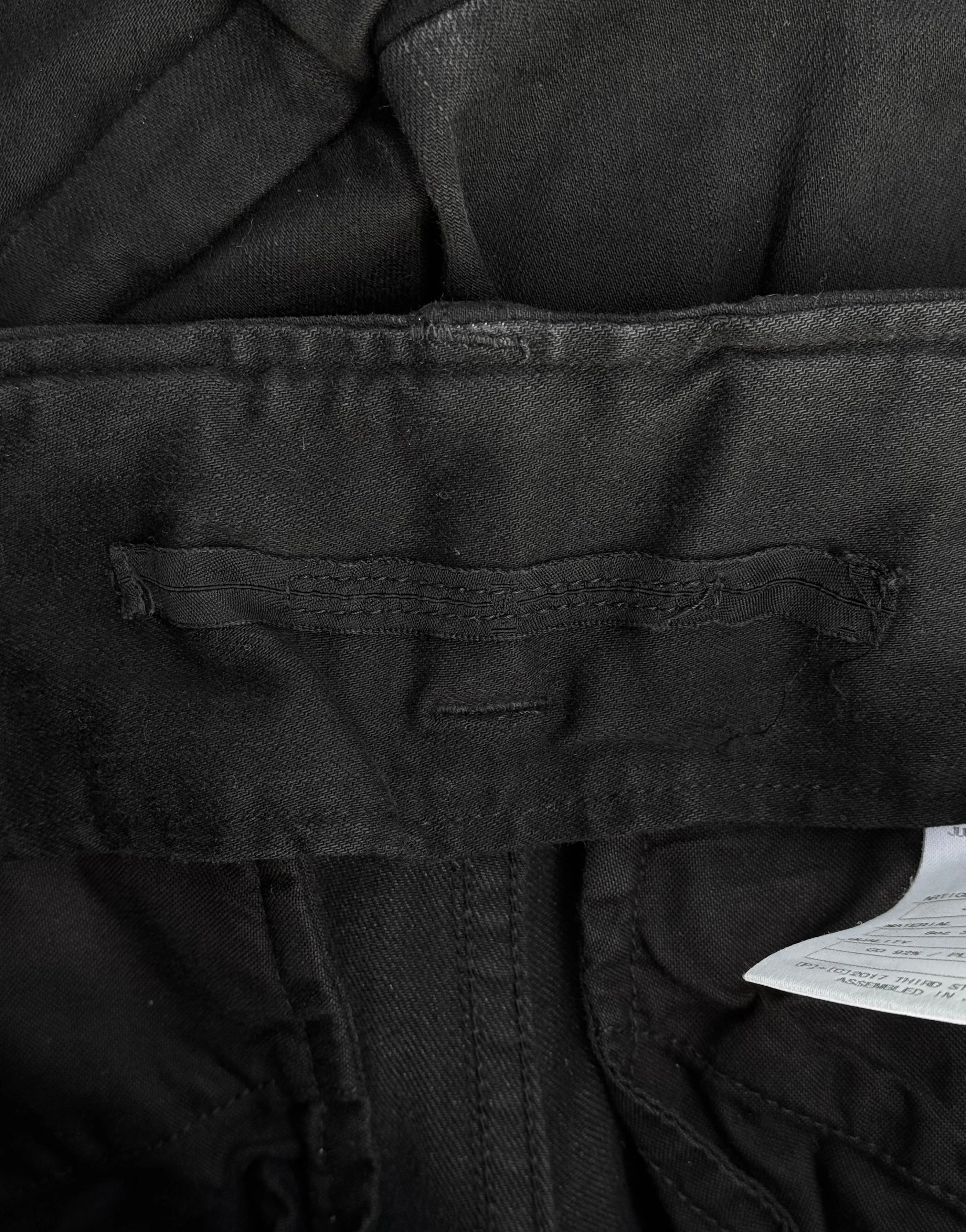 Julius_7 SS17 “Knives;” Gas Mask Skinny-fit Denim Cargos