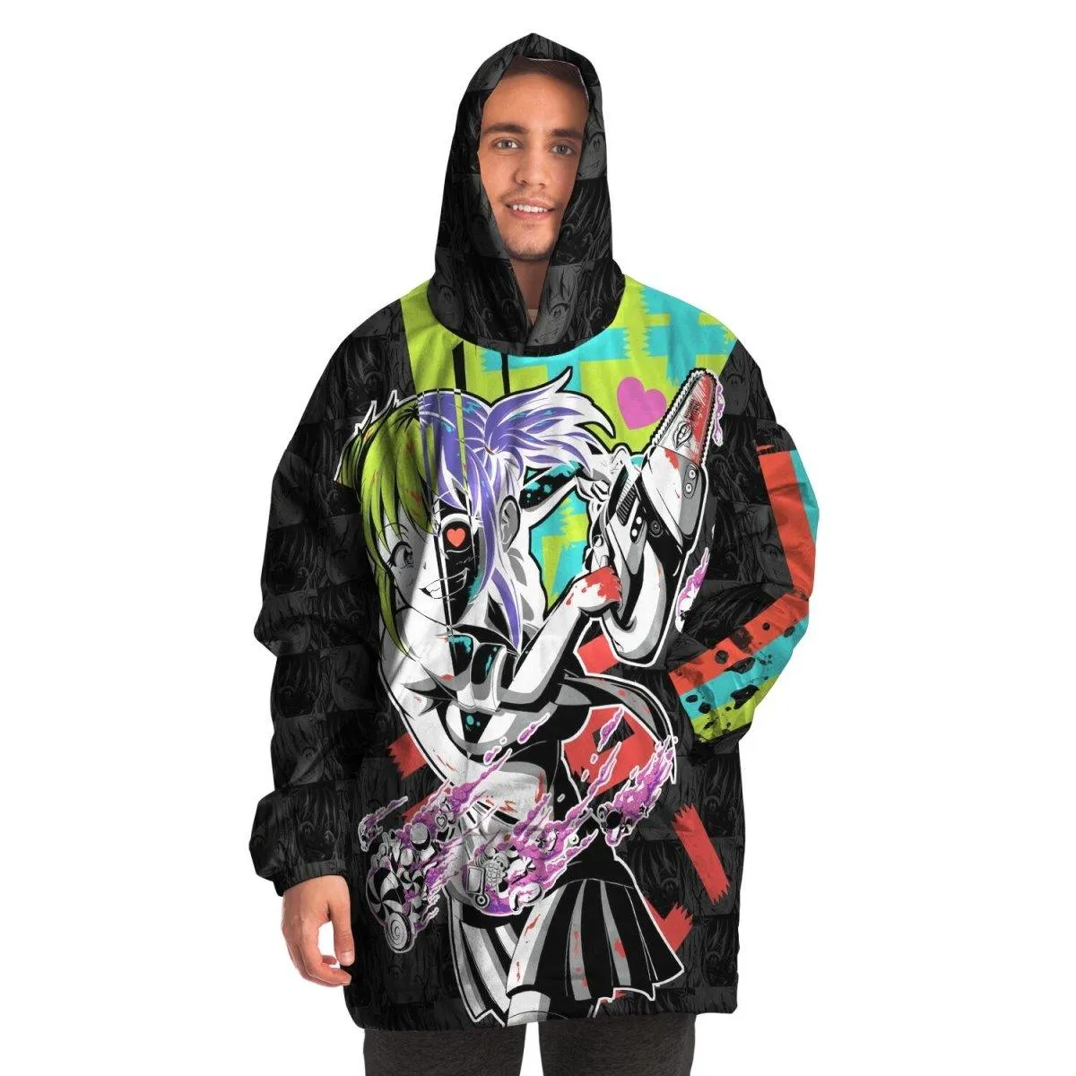 Kandi Cute Yandere Anime Girl Snug Hoodie