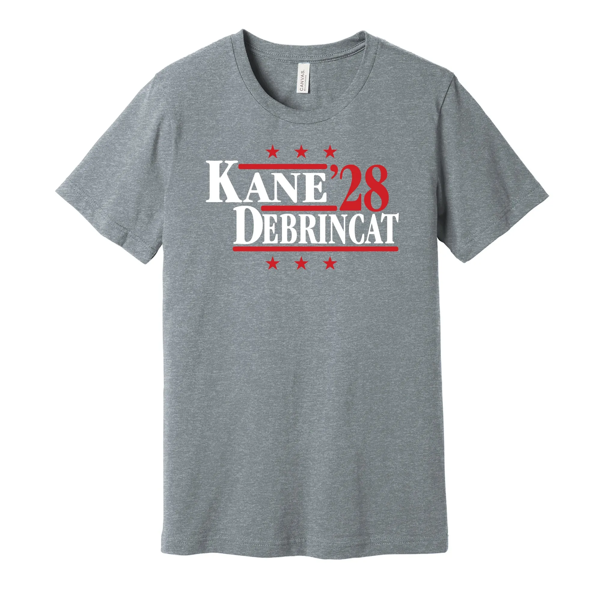 Kane & DeBrincat '28 - Detroit Hockey Political Campaign Parody T-Shirt - Hyper Than Hype Shirts