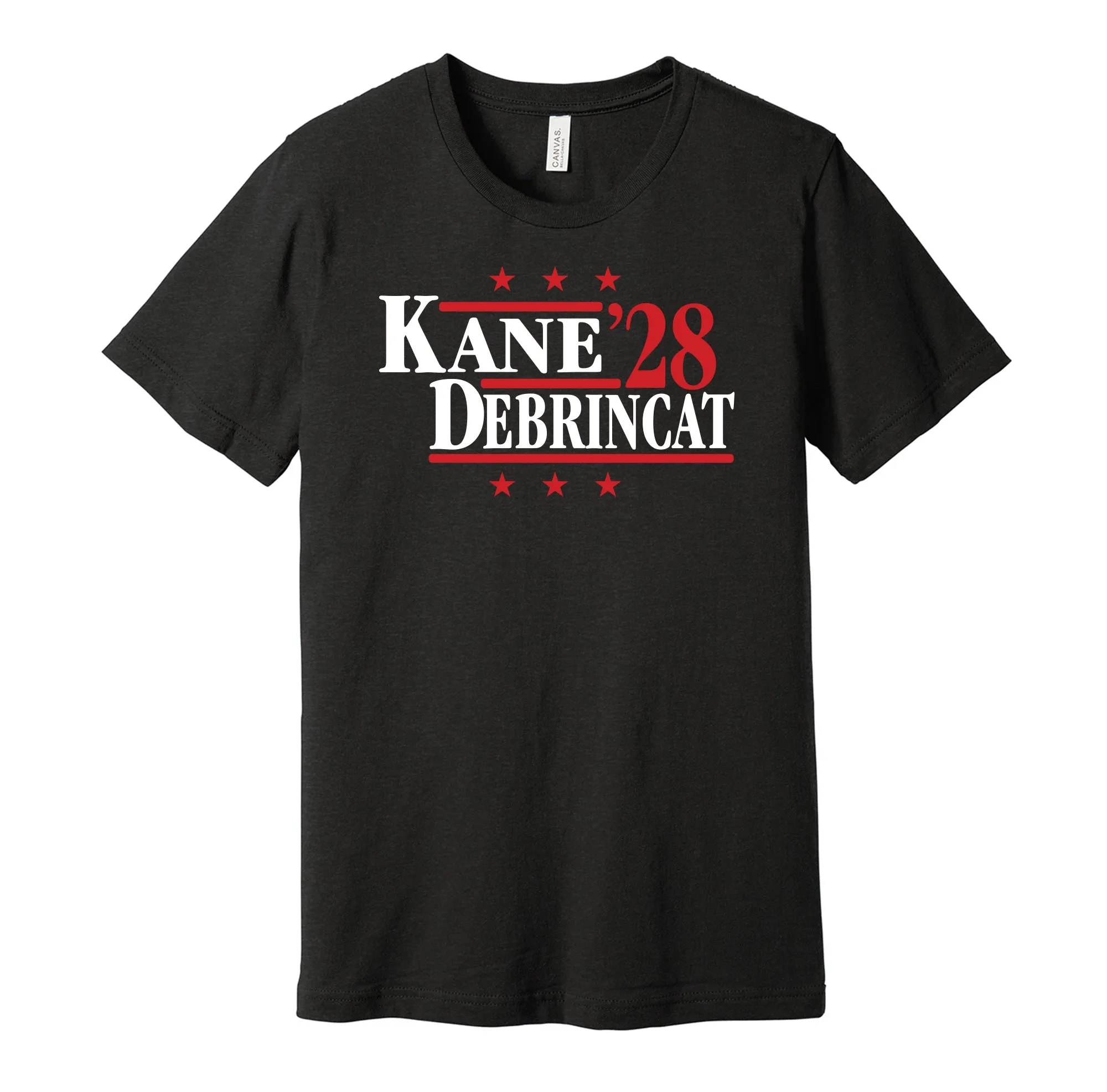 Kane & DeBrincat '28 - Detroit Hockey Political Campaign Parody T-Shirt - Hyper Than Hype Shirts
