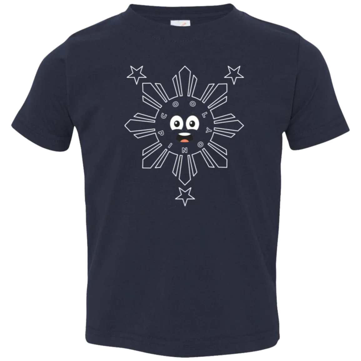 Kids CoolPinoy Sun and Stars Toddler Jersey T-Shirt