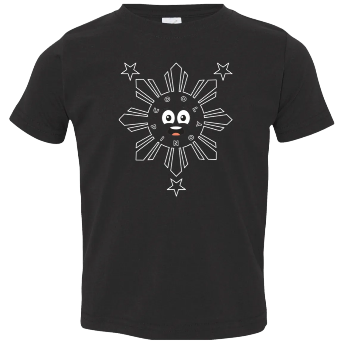 Kids CoolPinoy Sun and Stars Toddler Jersey T-Shirt