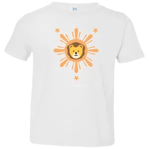 Kids Orange Sun Lion Toddler Jersey T-Shirt