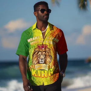King's African Spirit Hawaiian Shirt Heart of A Lion DT02
