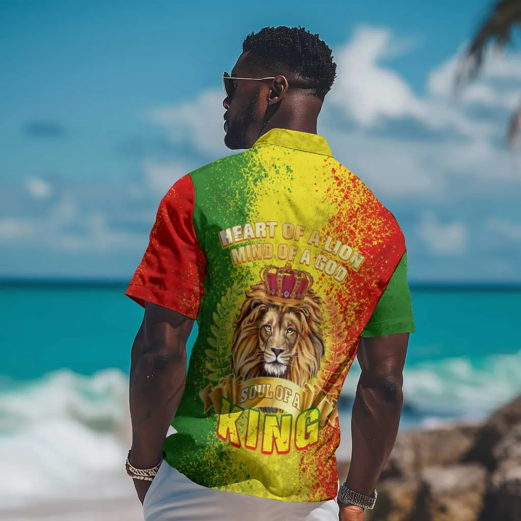King's African Spirit Hawaiian Shirt Heart of A Lion DT02