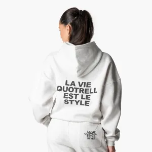 LA VIE HOODIE | LIGHT GREY MELEE/ANT