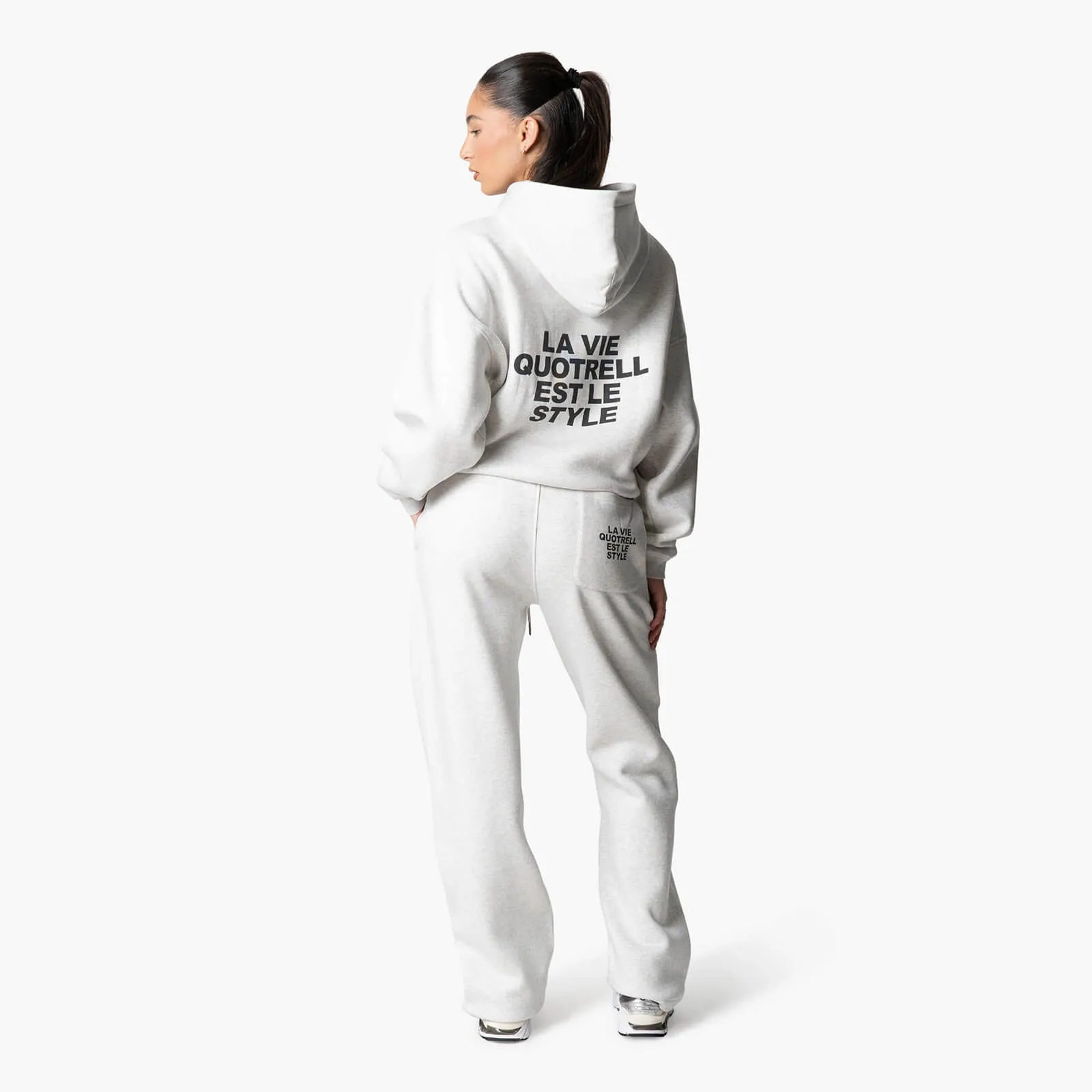 LA VIE HOODIE | LIGHT GREY MELEE/ANT