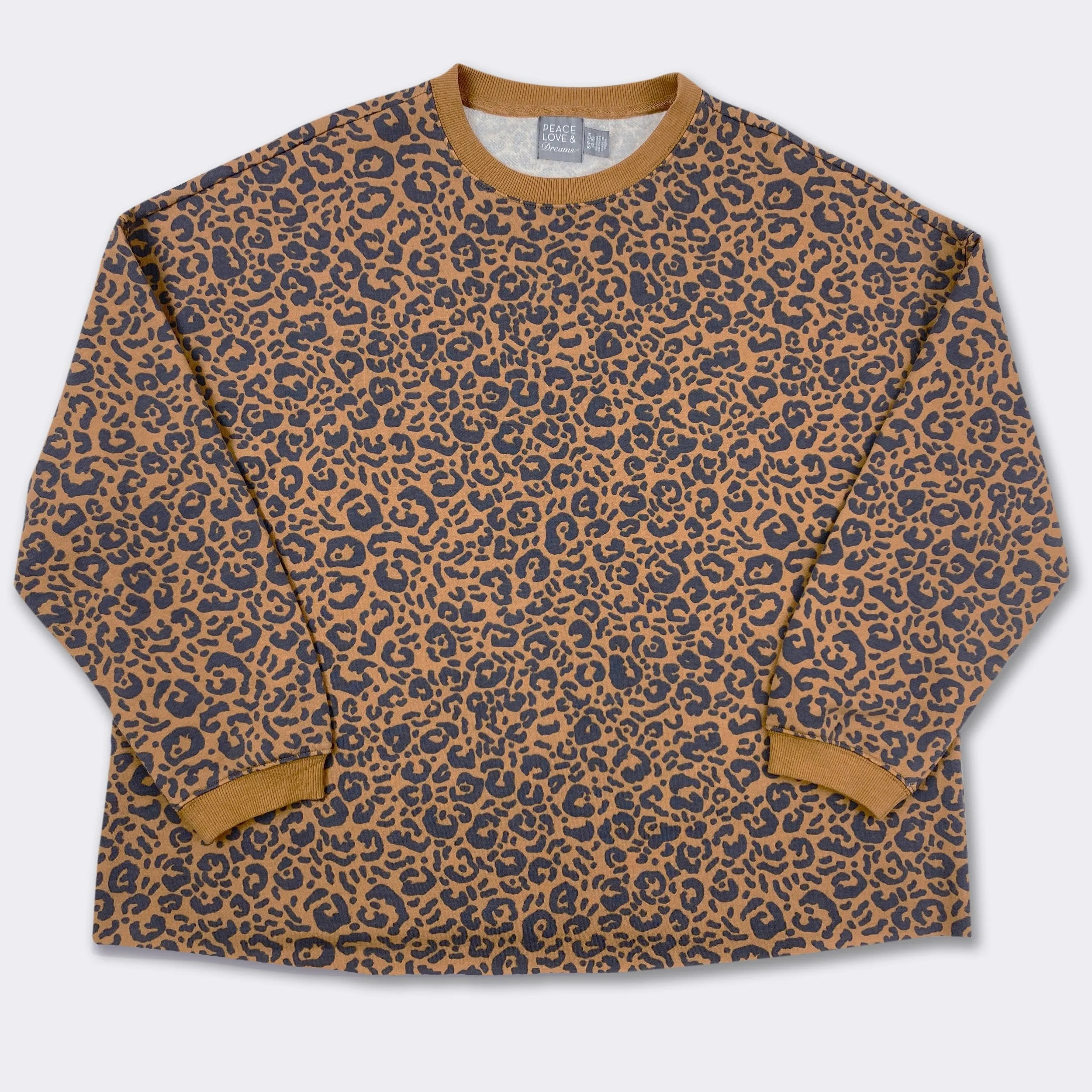 Ladies' Brown Animal Comfortwear Collection Sweatshirt