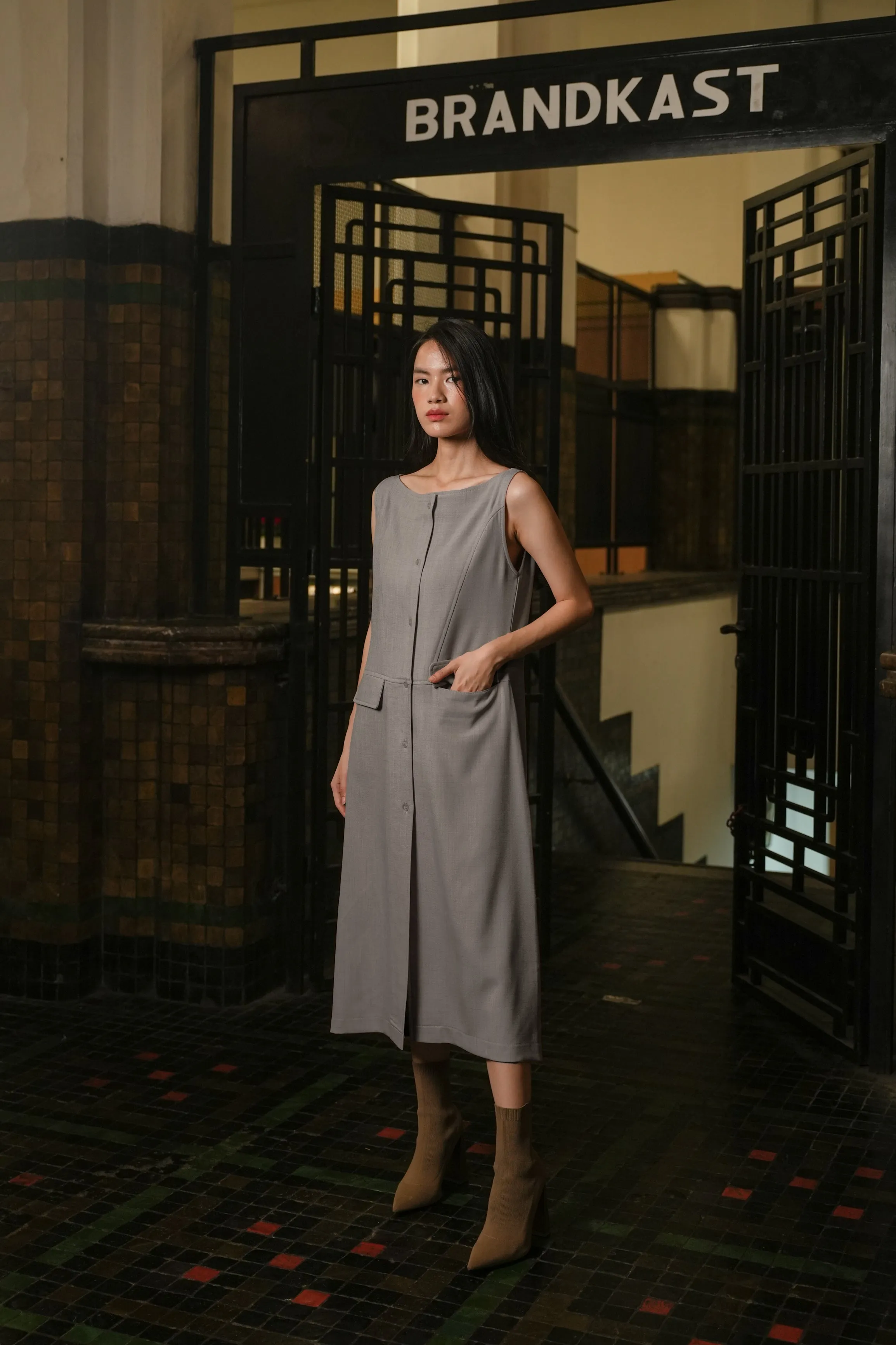 LAMER DRESS IN PECAN