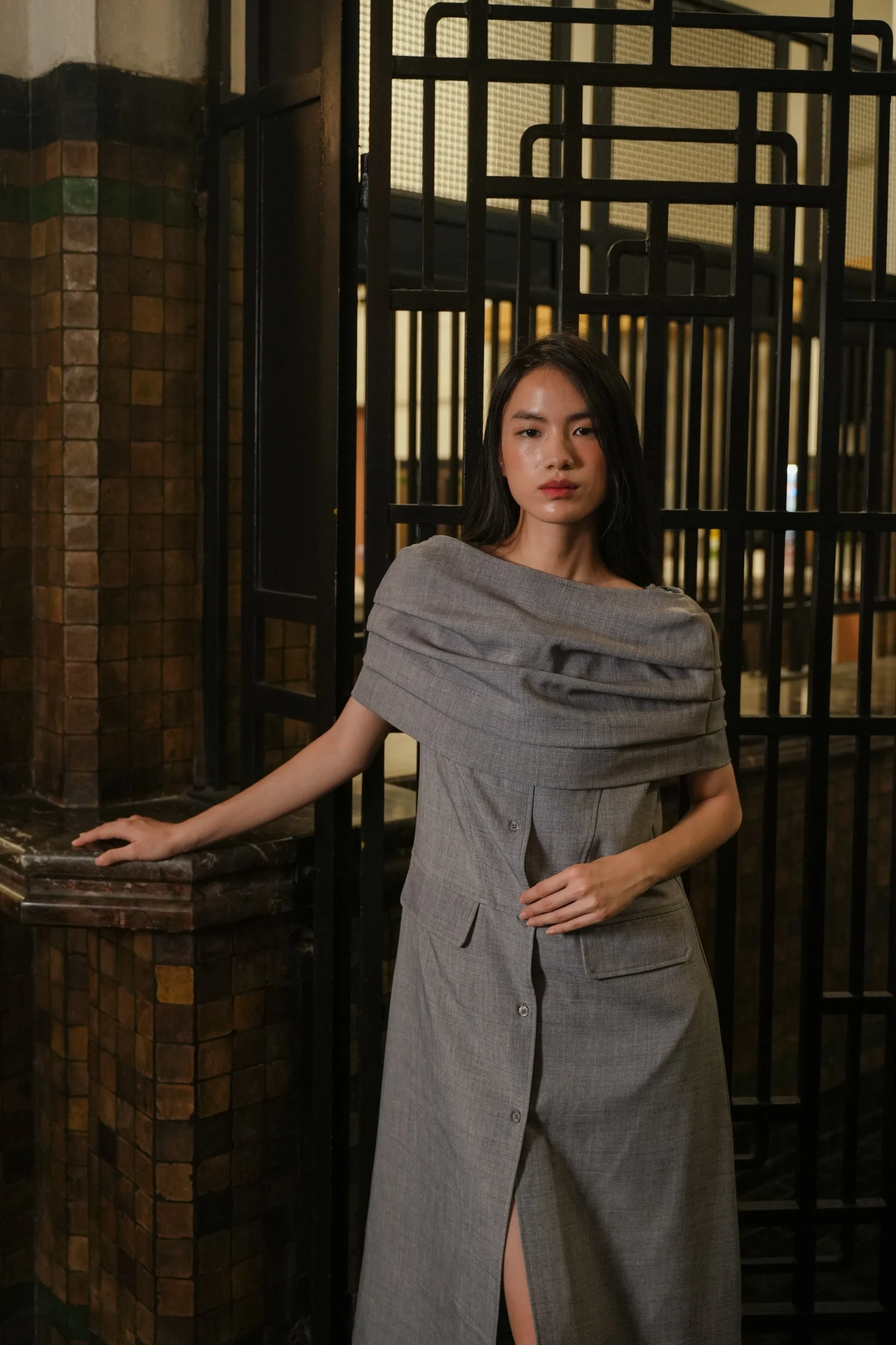 LAMER DRESS IN PECAN